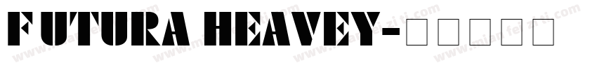 FUTURA HEAVEY字体转换